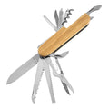 13-in-1 Folding Knife Multitool with Wood Handle