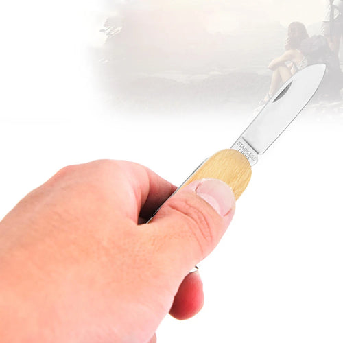 13-in-1 Folding Knife Multitool with Wood Handle