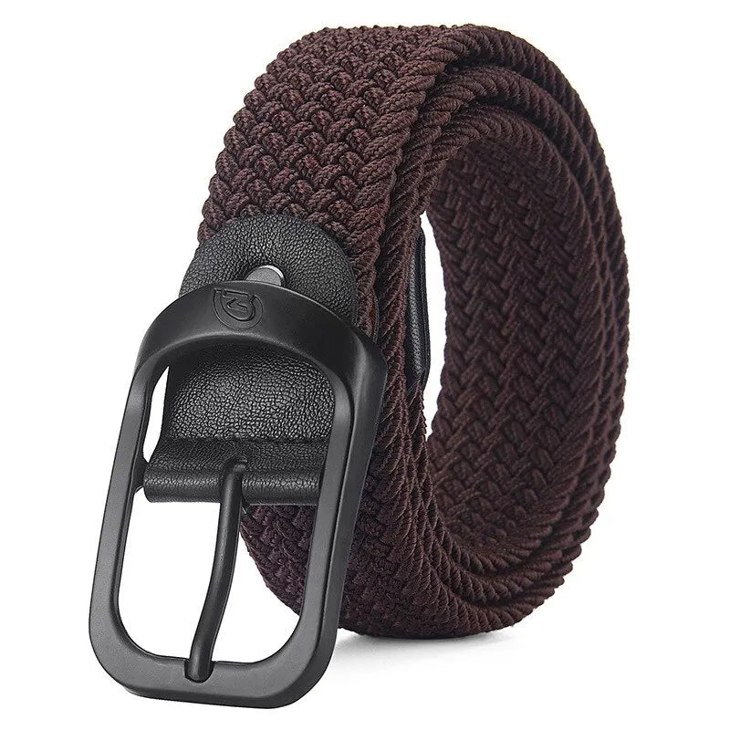 Men's Casual Woven Elastic Belt