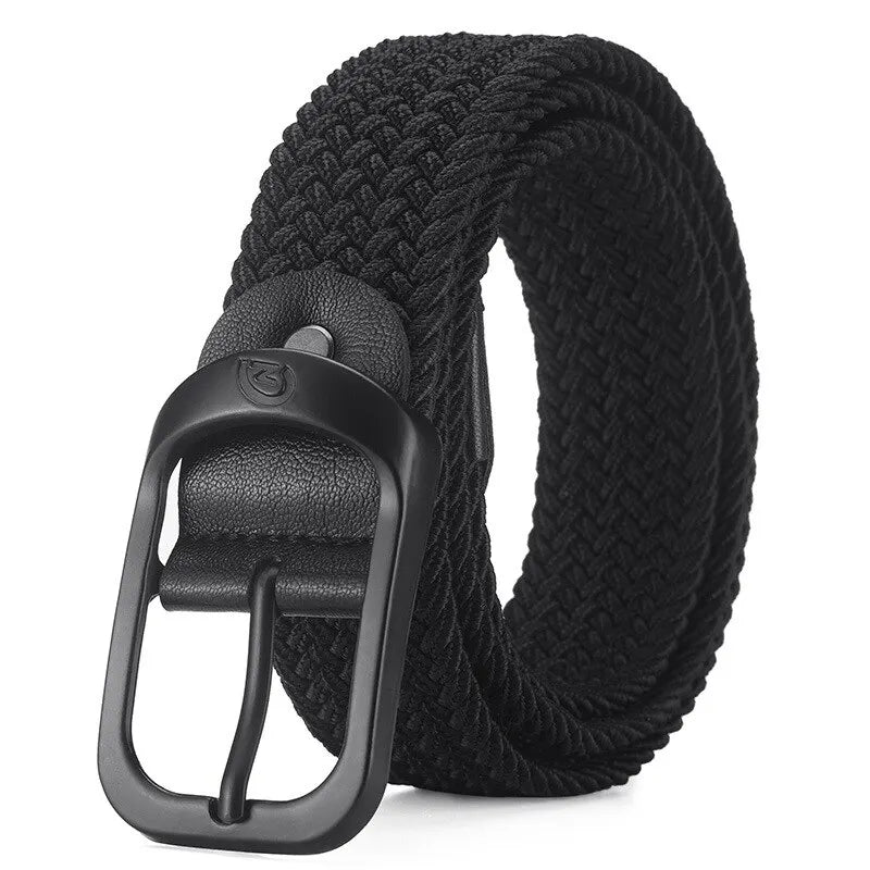 Men's Casual Woven Elastic Belt