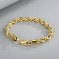 Gold Rope Chain Bracelet