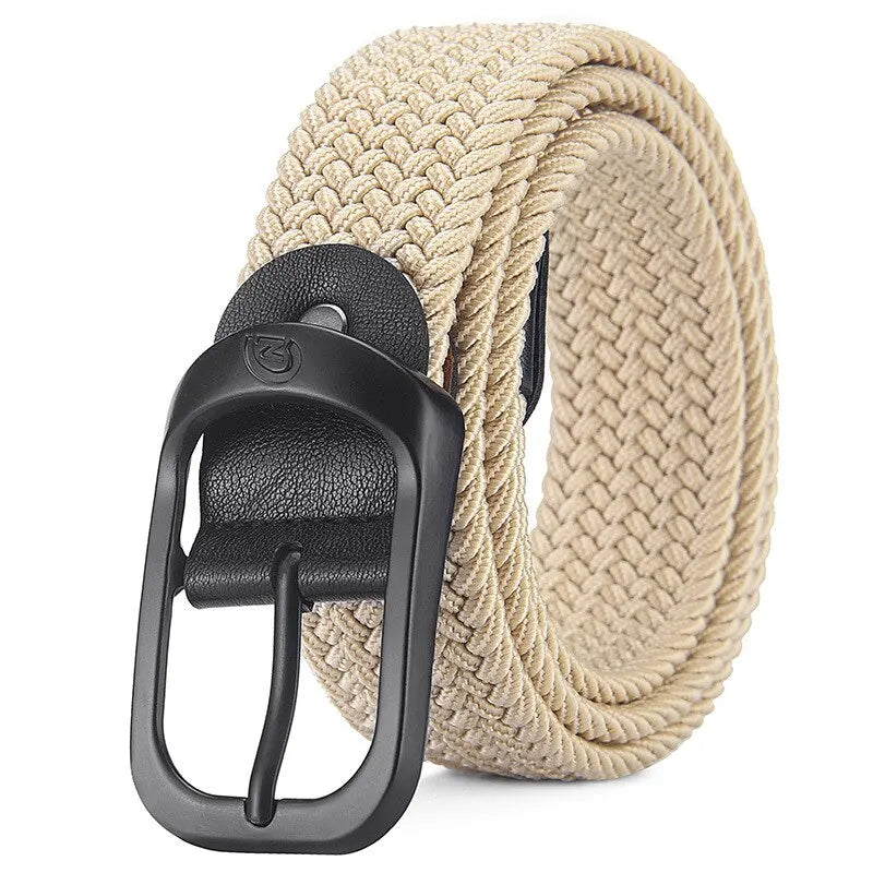 Men's Casual Woven Elastic Belt