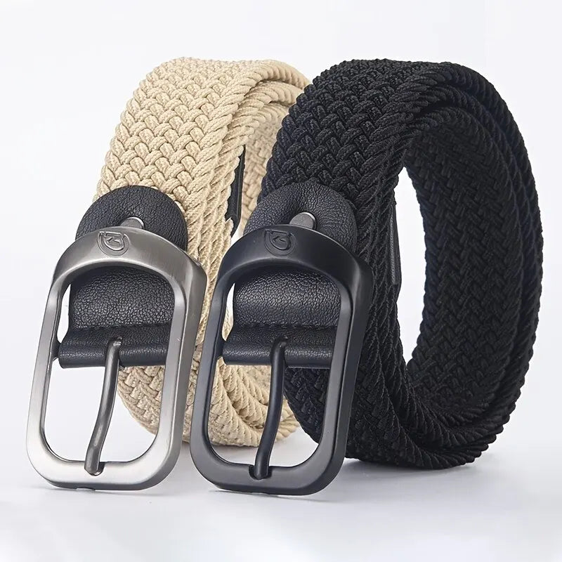 Men's Casual Woven Elastic Belt