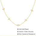 Gold Flower Pendant Necklace