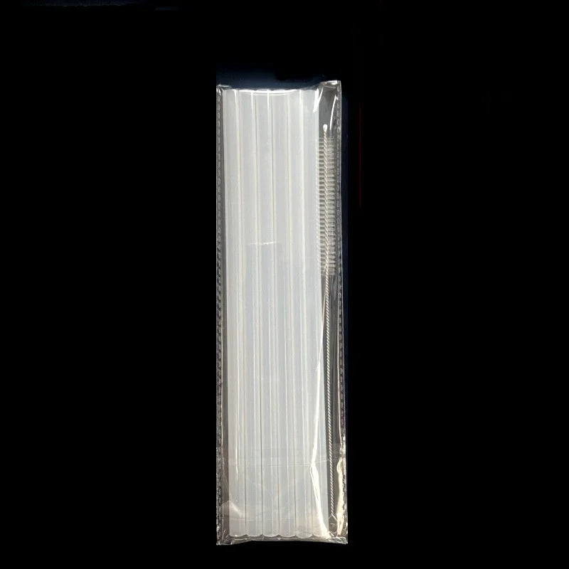 Reusable Straws with Cleaning Brush - 6 Pack