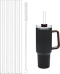 Reusable Straws with Cleaning Brush - 6 Pack