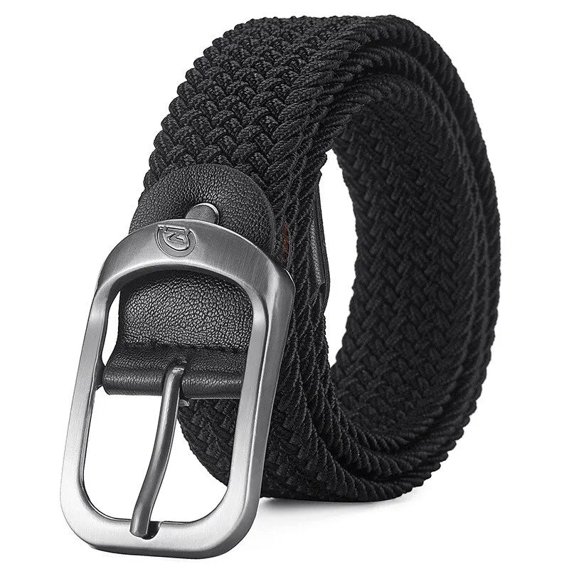 Men's Casual Woven Elastic Belt